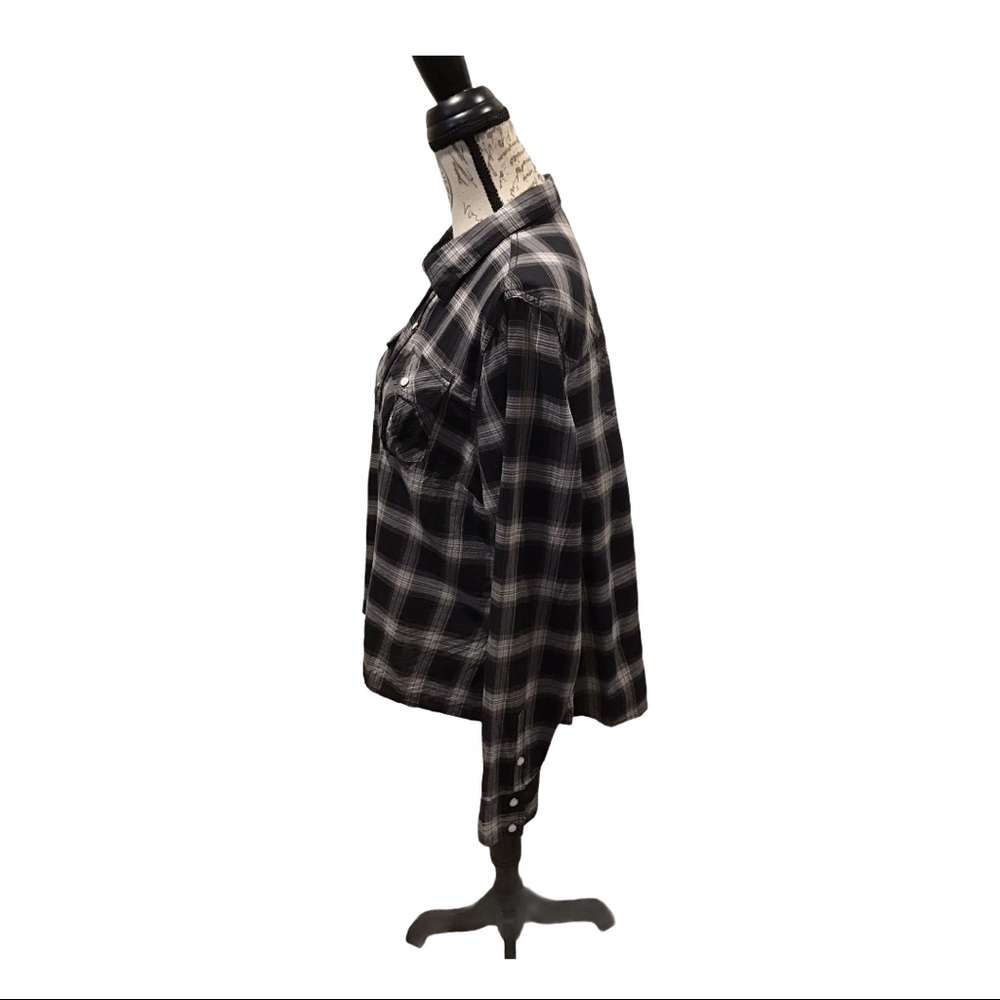 Harley Davidson Plaid Long Sleeve Shirt Large - Picture 2 of 14